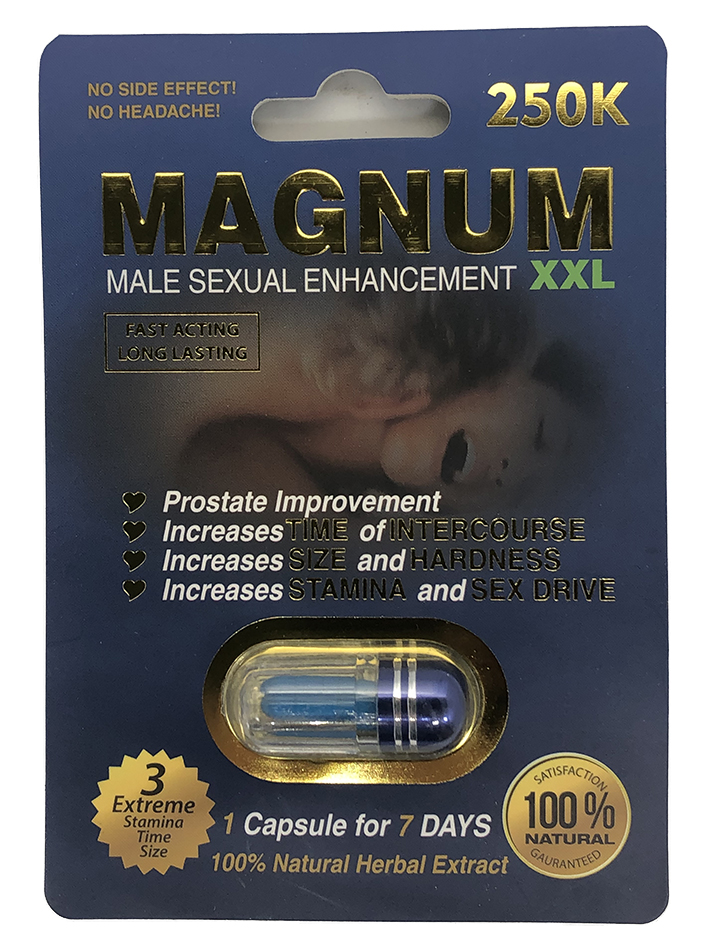 Magnum Xxl Blue 250k Sexual Enhancement 20 Count 7494