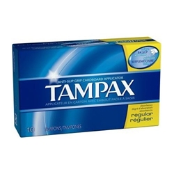 TAMPAX REGULAR 12 PACKS OF 10 