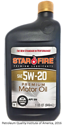 STAR FIRE MOTOR OIL 5W20 SYNTHETIC BLEND  